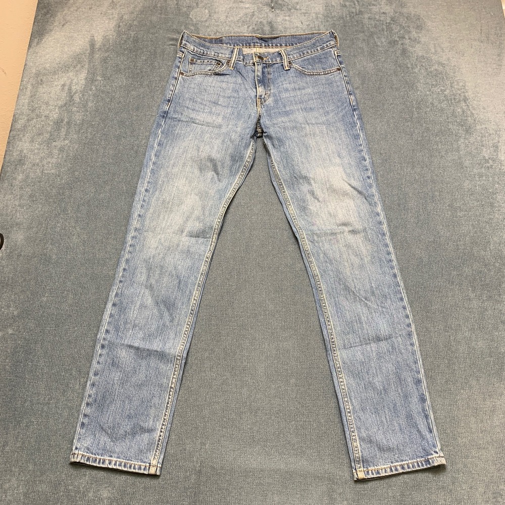 Levi's 511 Jeans Men 30x32 Blue Denim Faded Red Tab Casual Mid Rise Straight Leg